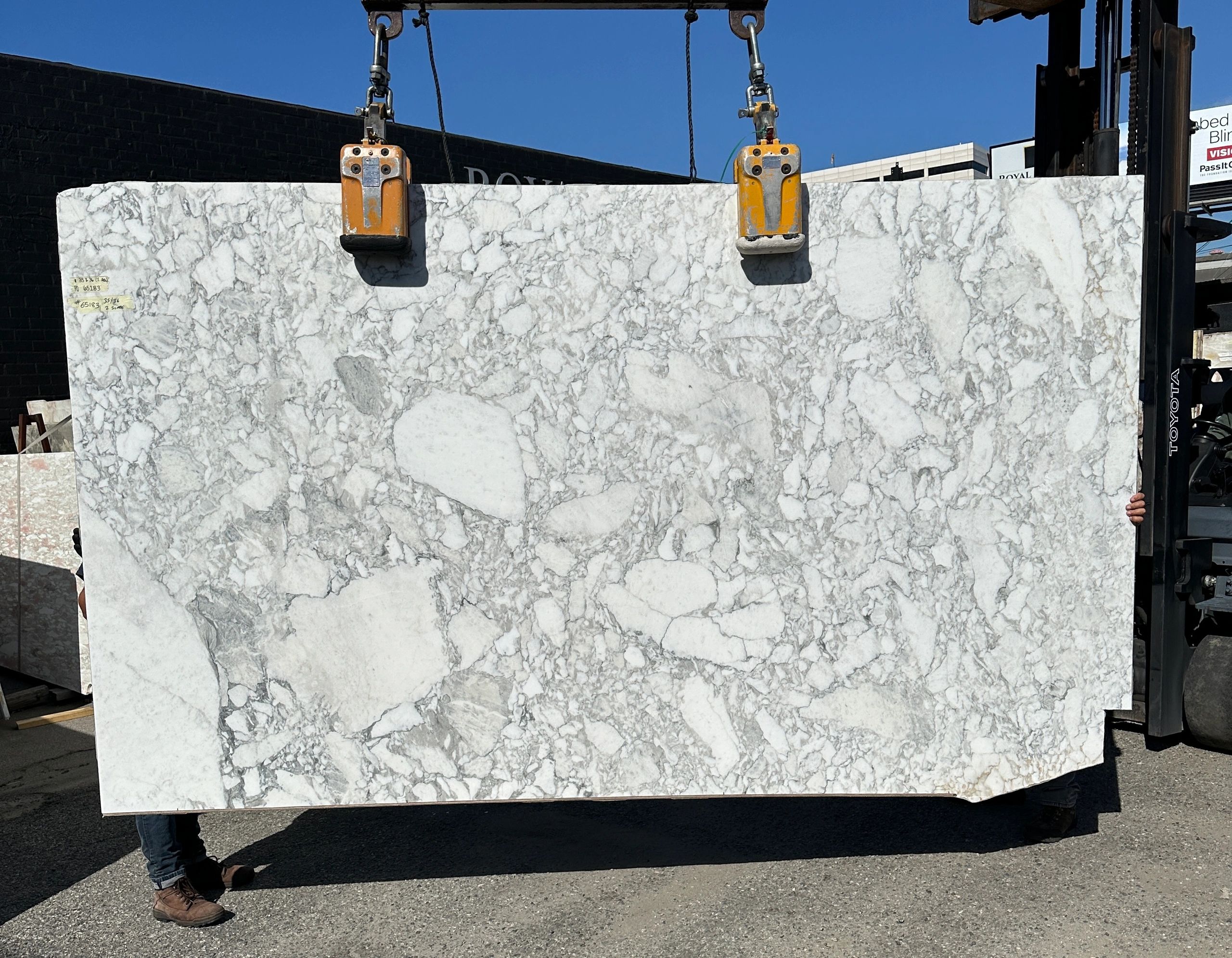 Vagli Arabescato Italian Marble Slabs in Los Angeles Slab Yard